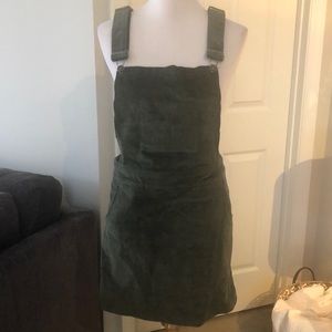 NWT Corduroy hunter green jump dress